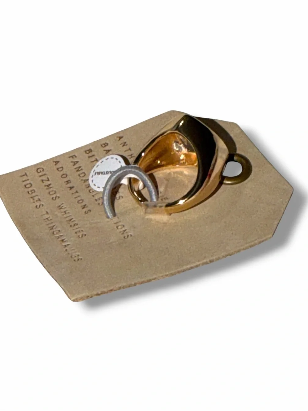 NWT Anthropologie Heart Stone Cocktail Ring